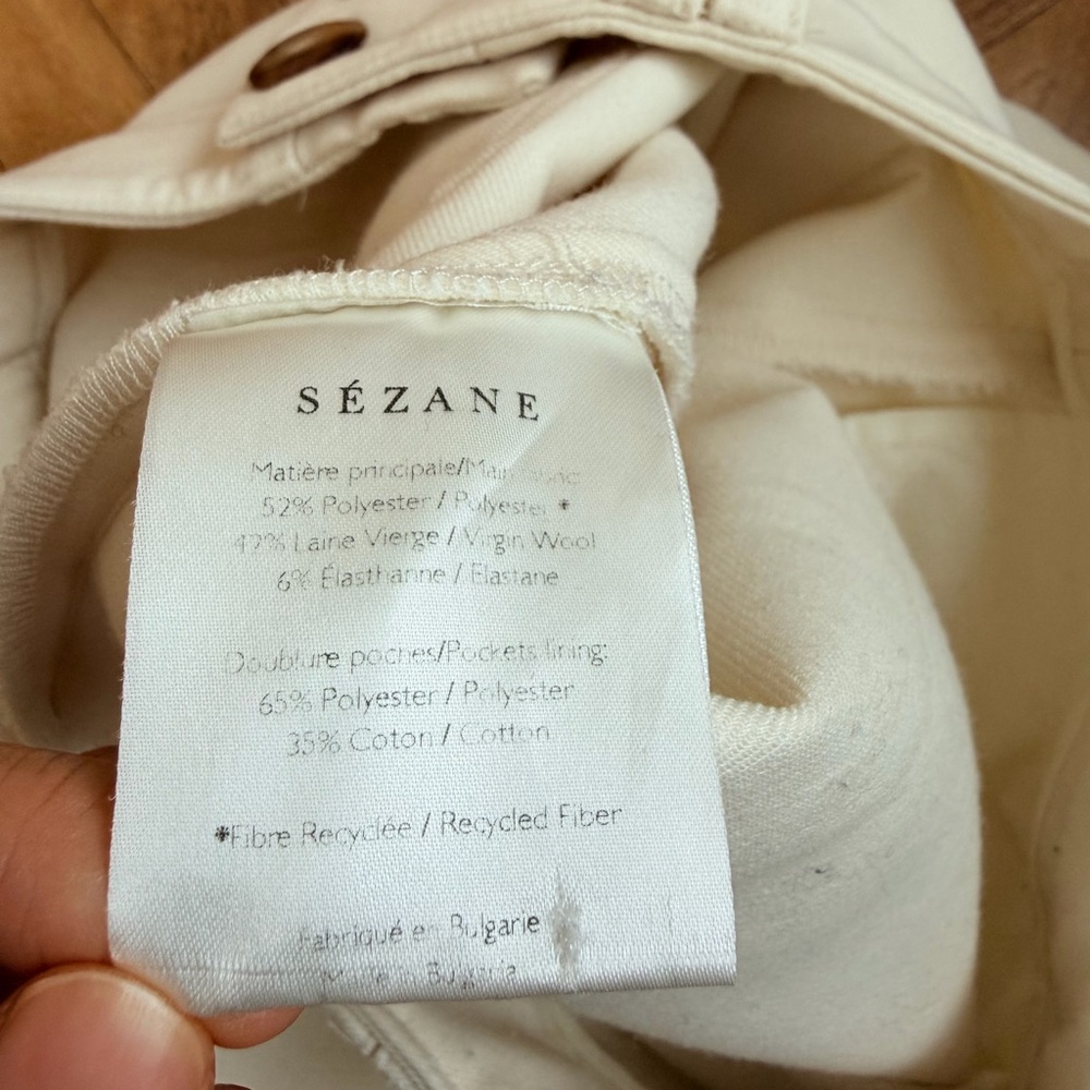 Sezane Chuck Trousers Ecru - Picture 6 of 6